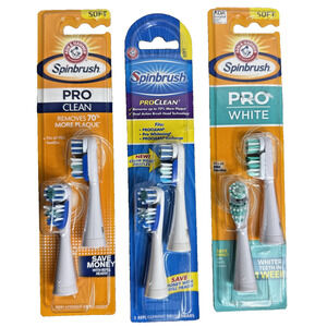 Arm & Hammer Spinbrush Pro Series Replacement Heads Set of 3 Unopened Packages